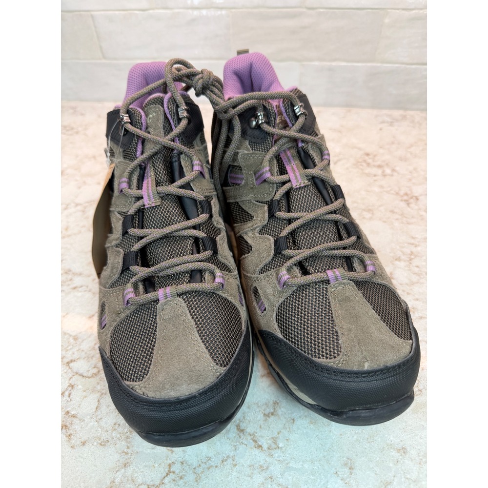 Hi-Tec Apex Hiking Boots Mens 11 Olive Green Purple NWOT and Box